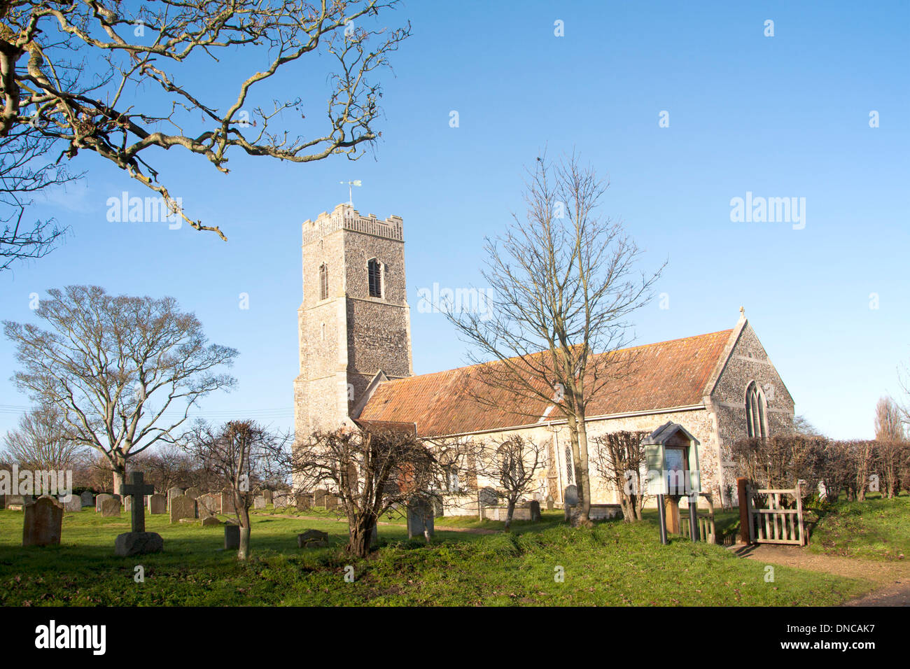 L'église St Jean Baptiste, Rogue, Suffolk, Angleterre Banque D'Images