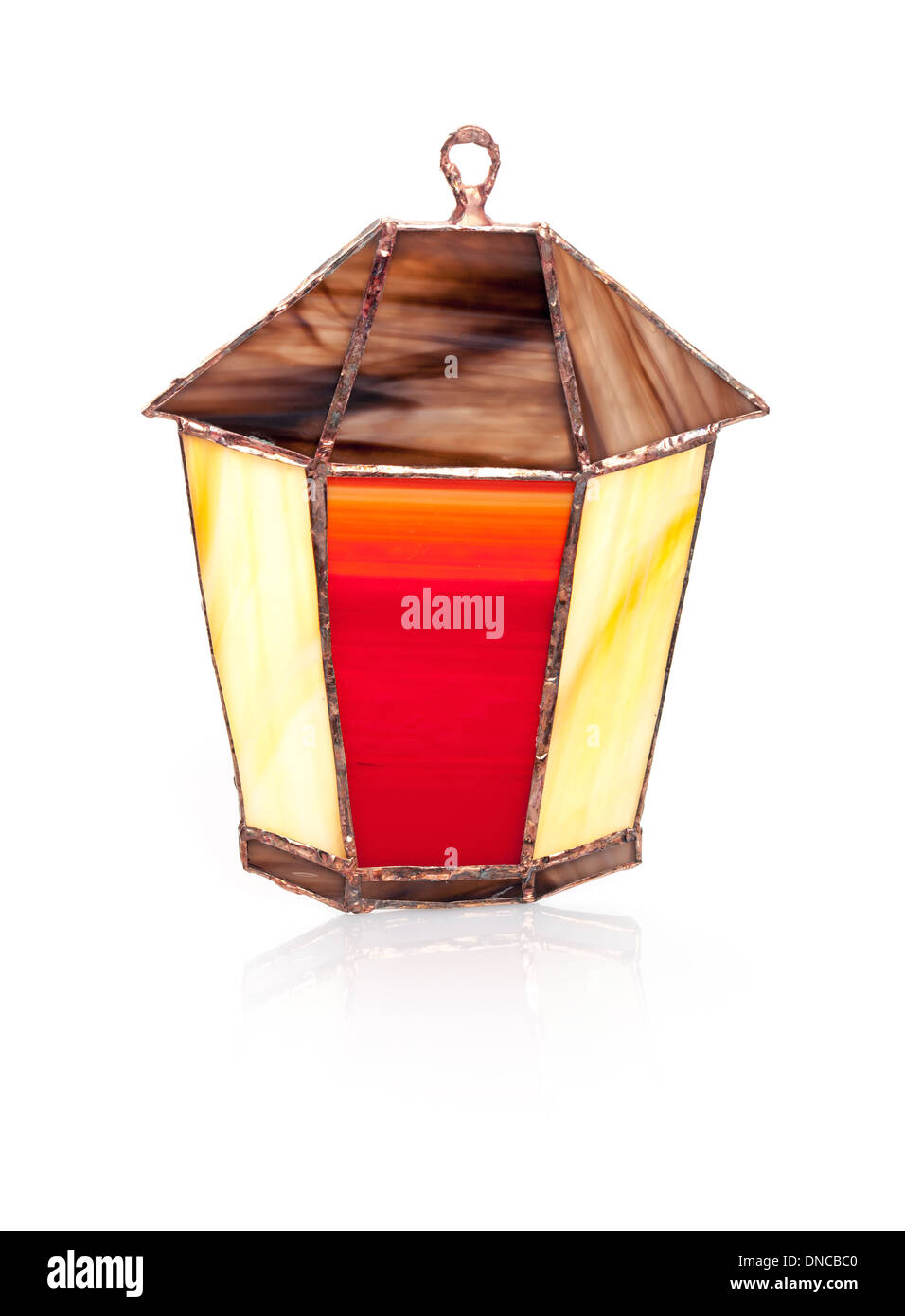 Des vitraux lantern isolated on white Banque D'Images