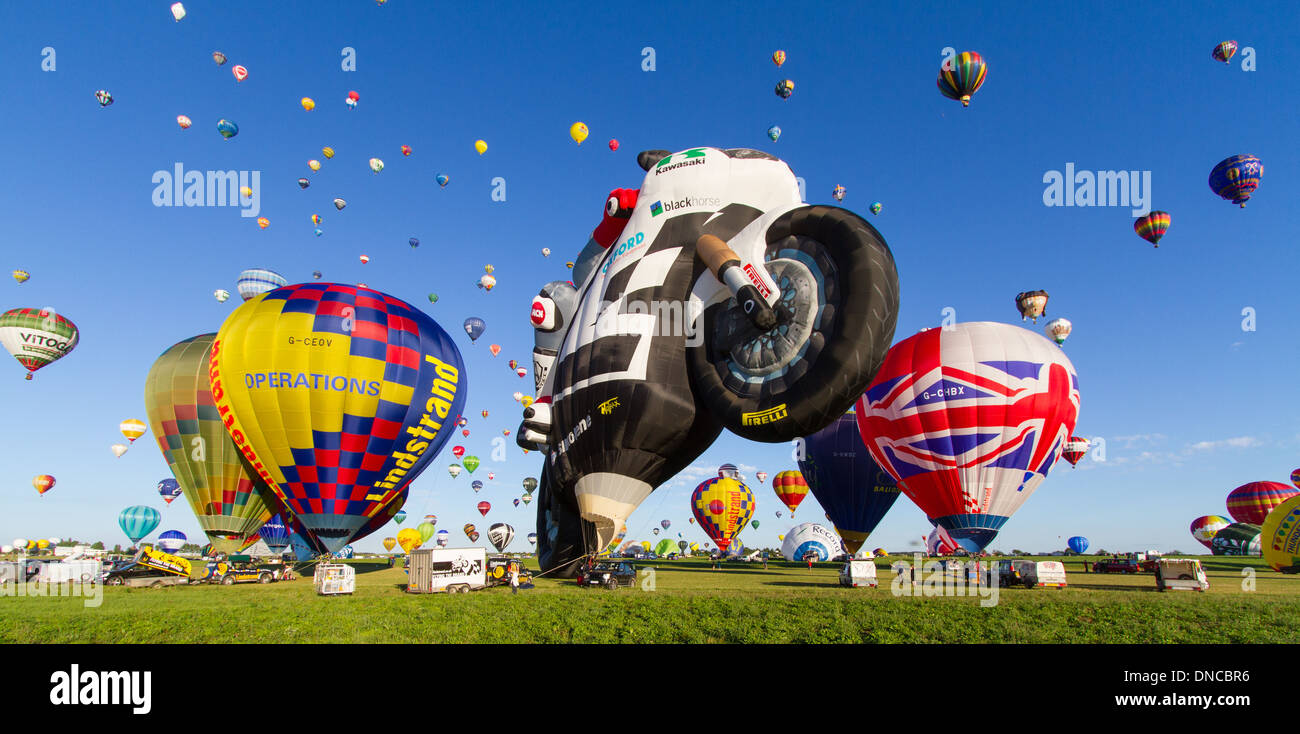 Montgolfières au Lorraine Mondial Air Ballons, Chambley, France Banque D'Images
