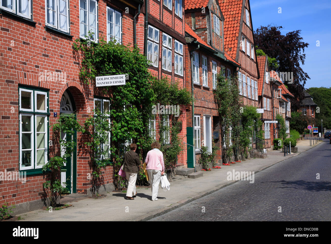 Eutin, maisons en briques, Holsteinische Schweiz, Schleswig-Holstein, Allemagne, Europe Banque D'Images