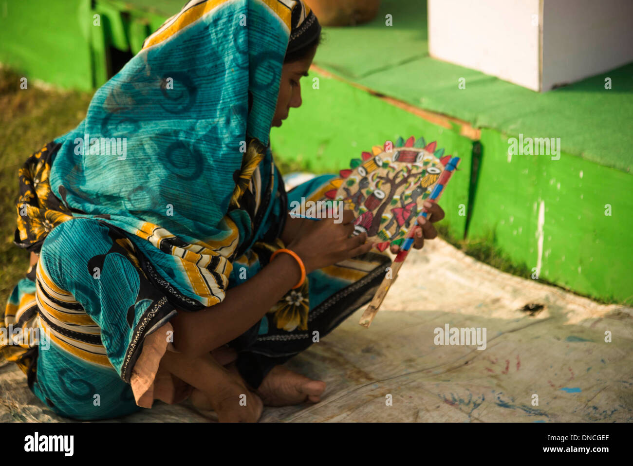 Peintre artiste féminine. Banque D'Images