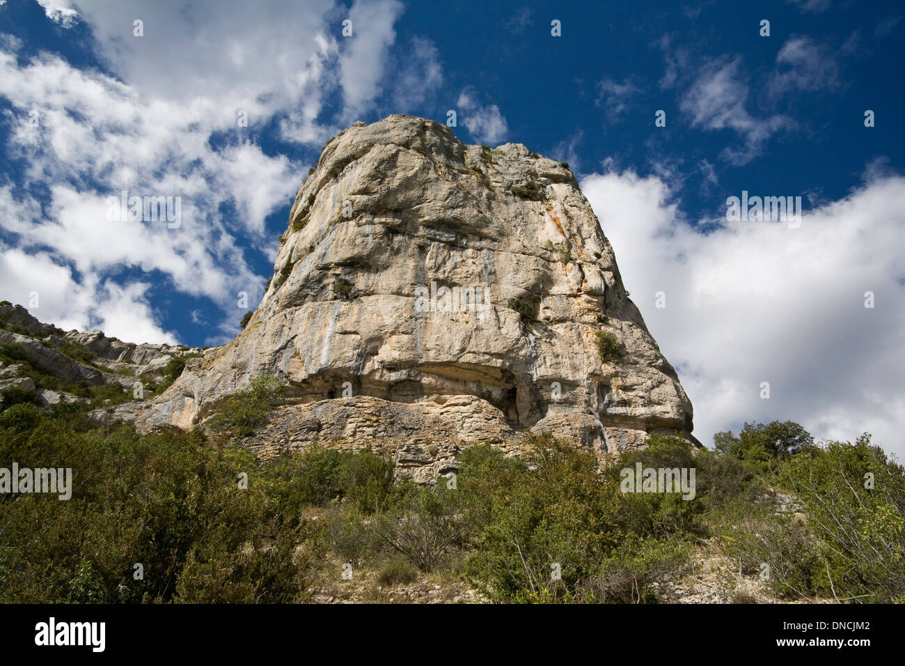 Rock, près de circ de Navacelle Langeudoc, dans le sud de la France Banque D'Images