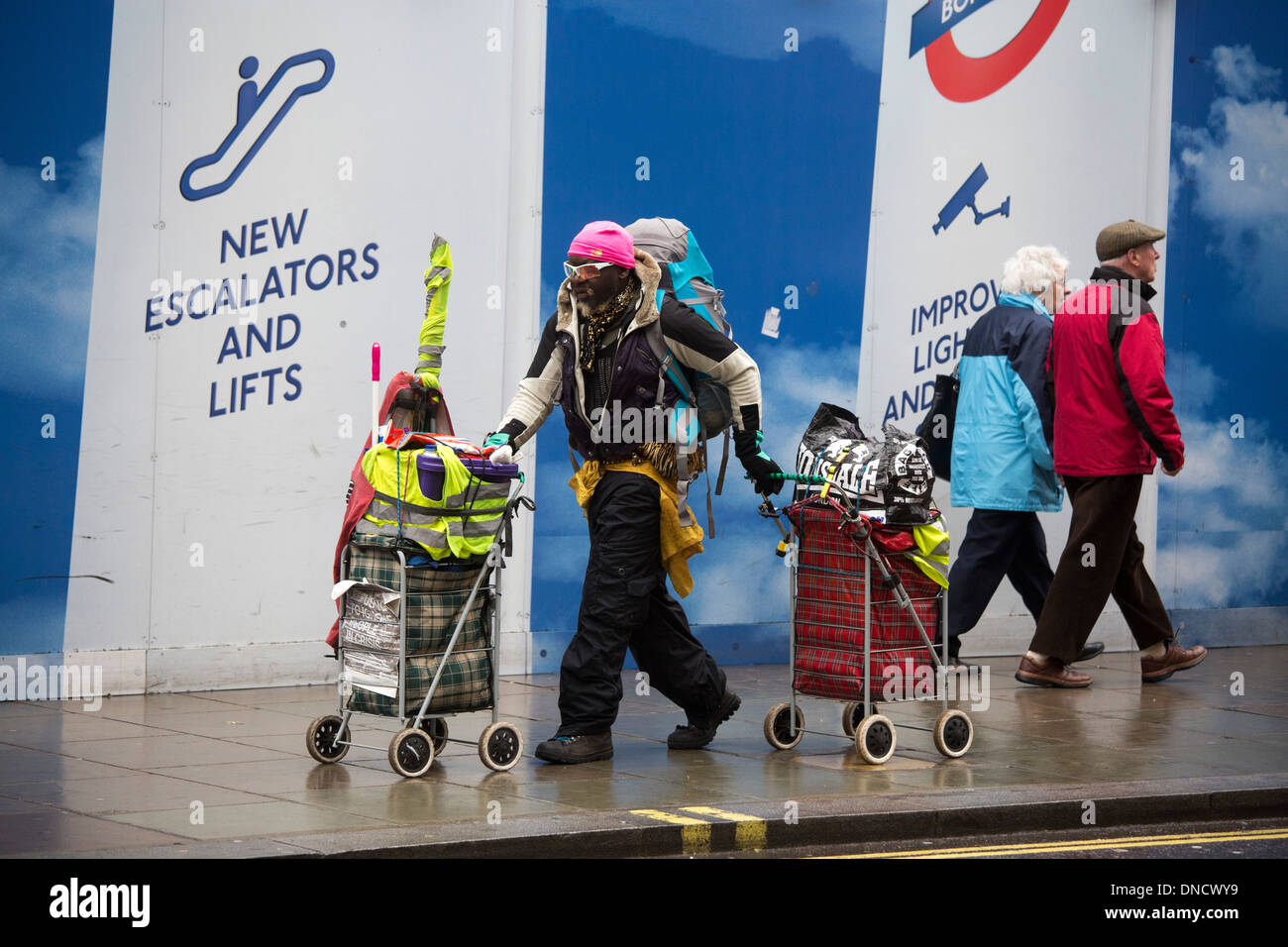 Les ventes de noël avant noël Londres Oxford street Banque D'Images