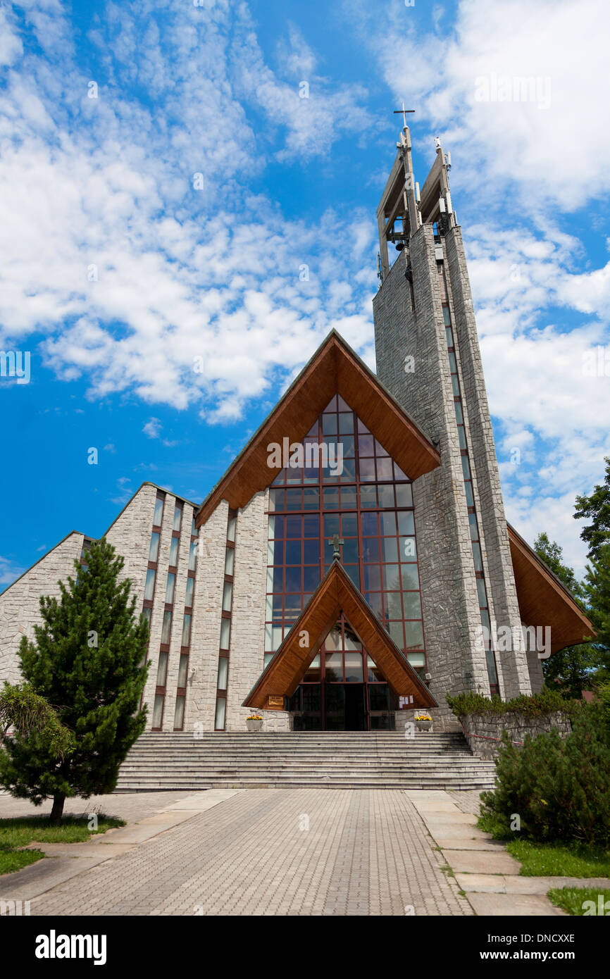 L'Église catholique à Zakopane en Pologne. Banque D'Images