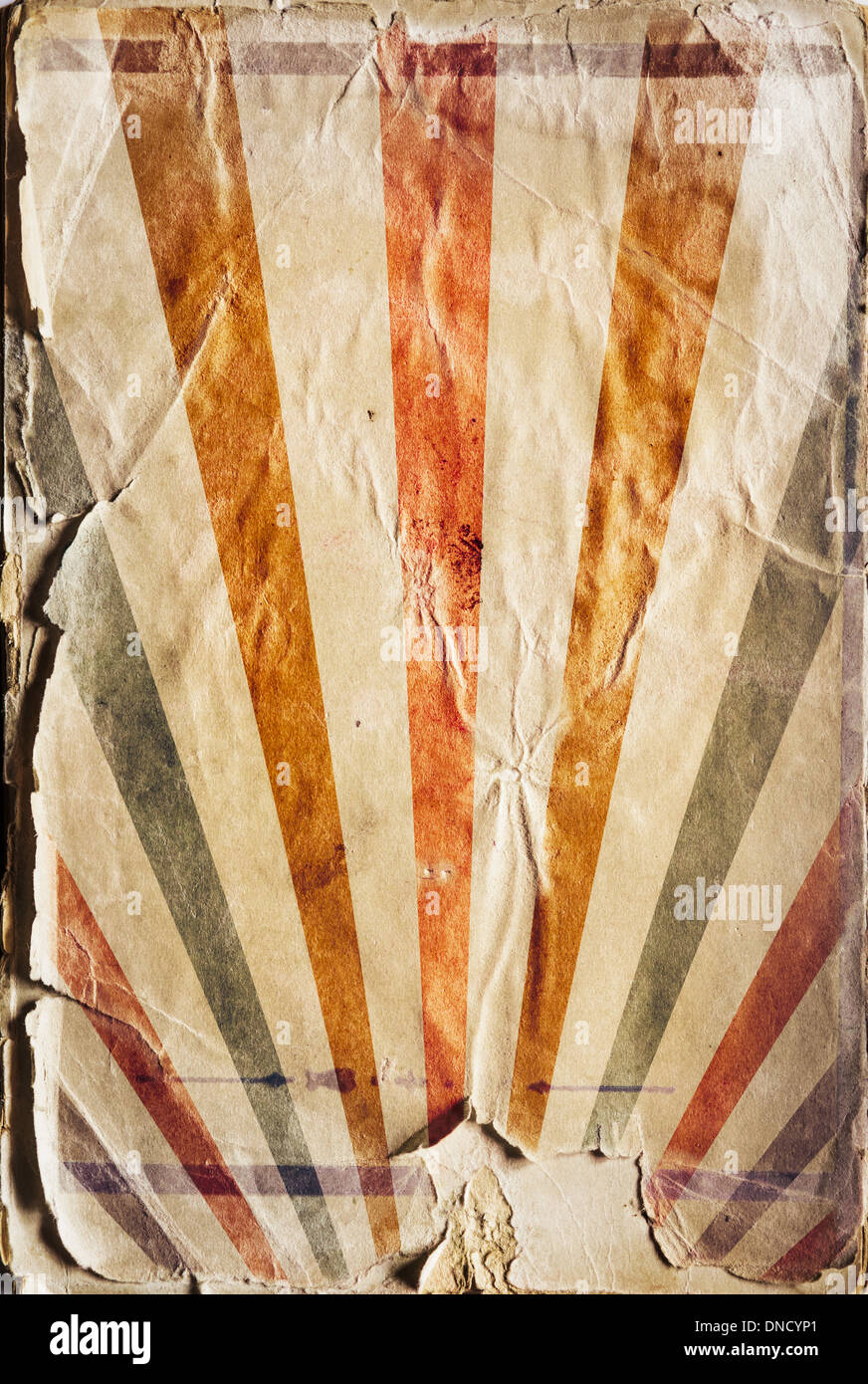 Revival rétro verticale de couleur de fond de l'affiche de sunbeam Banque D'Images