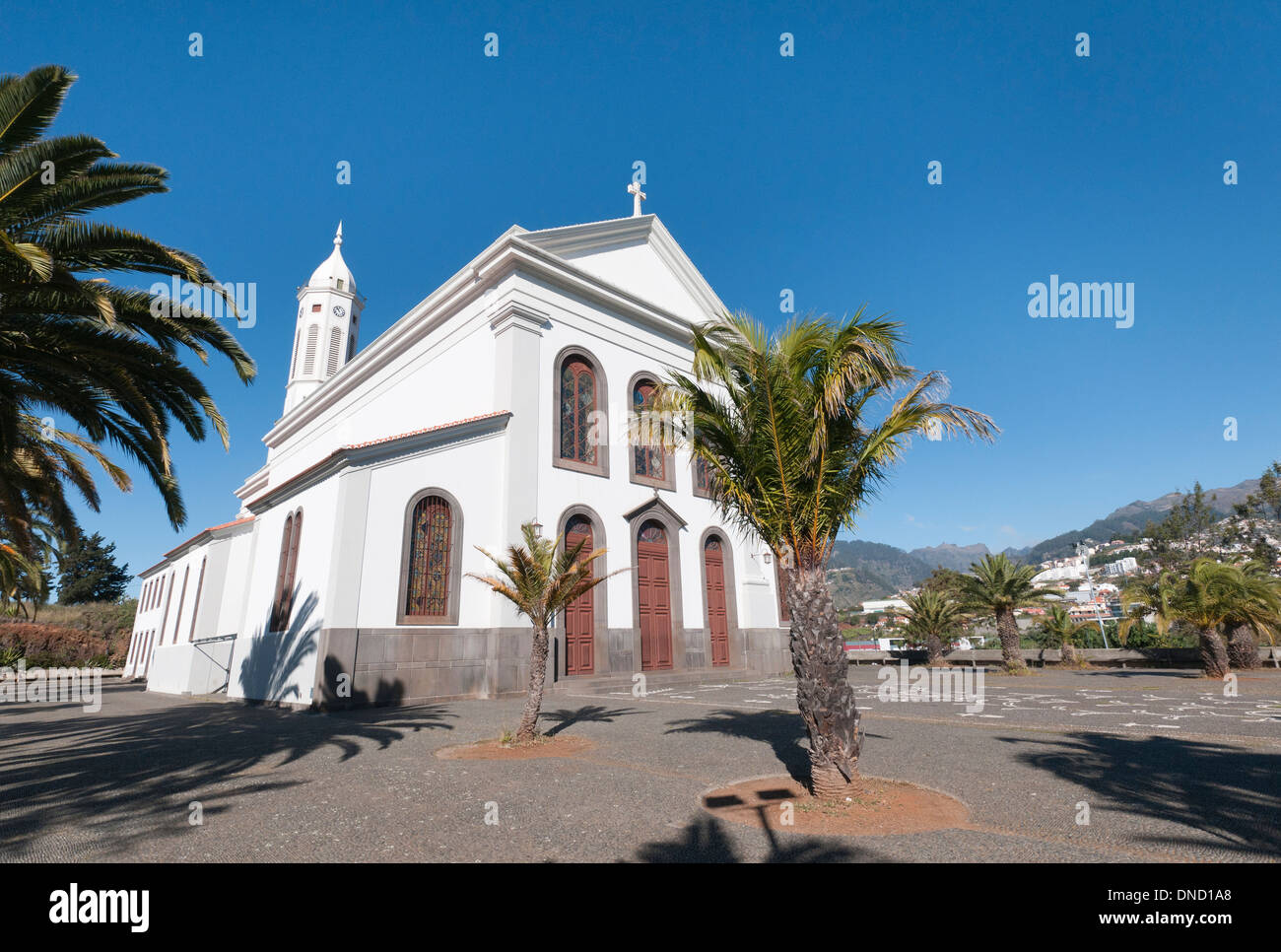 Portugal, Madère, Funchal. L'église de São Martinho, sur la côte sud de Madère, à proximité de Funchal. Banque D'Images