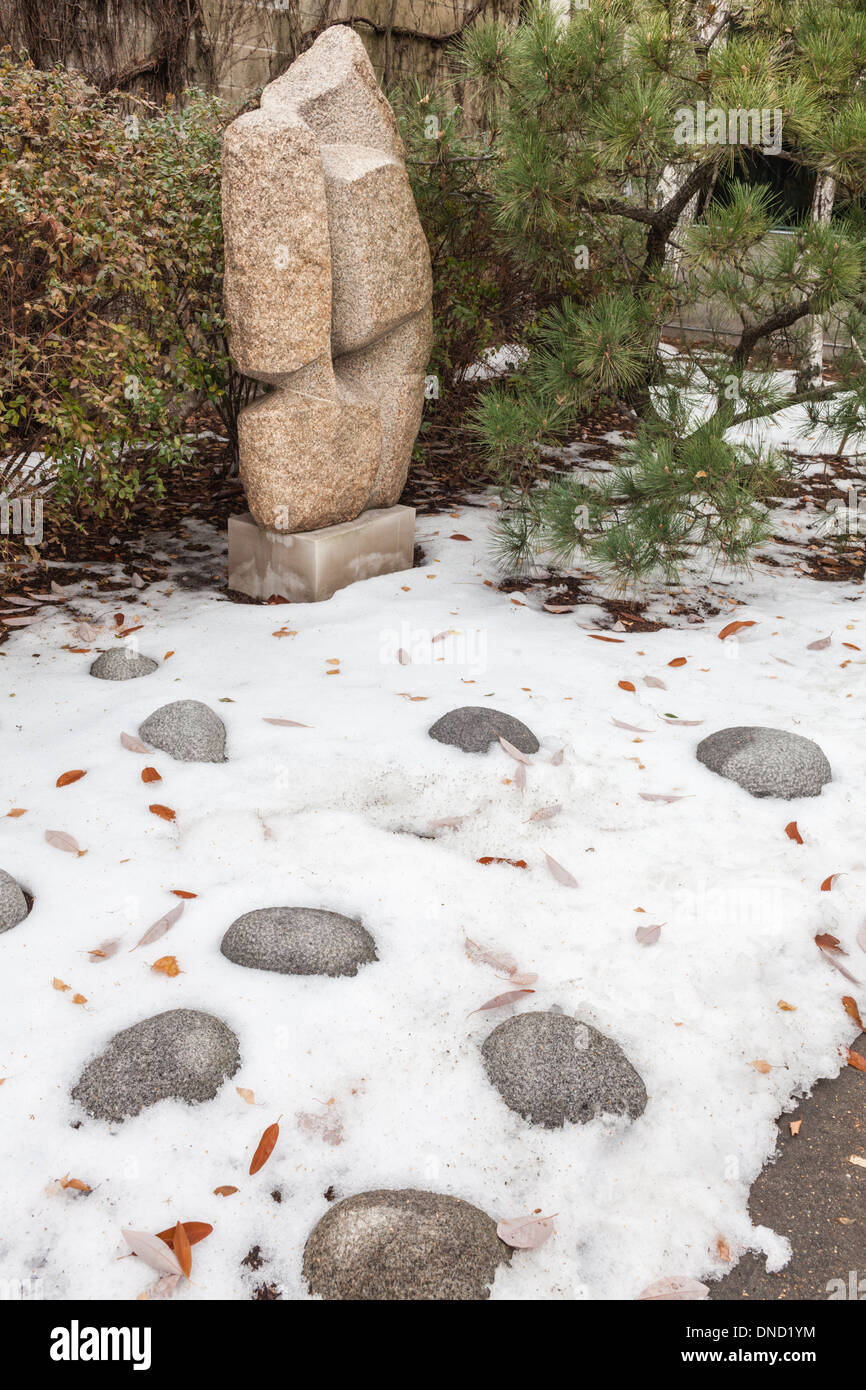 Isamu Noguchi Garden Museum, Astoria, Queens, New York. Banque D'Images