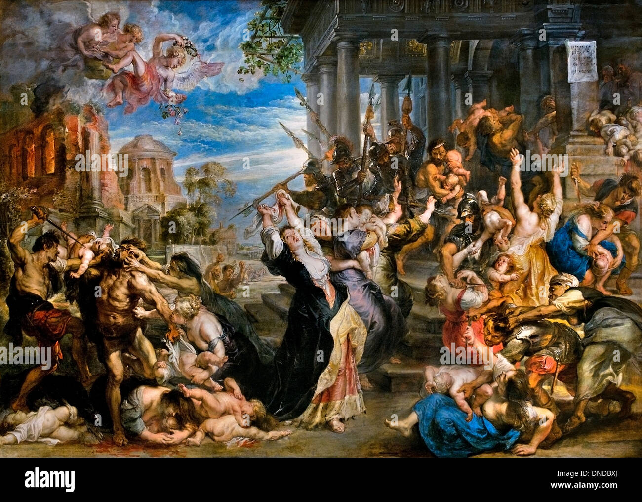 Der Bethlehemitische Kindermord - Le Massacre des Innocents de Peter Paul RUBENS (1577-1640) Belgique belge flamande Banque D'Images