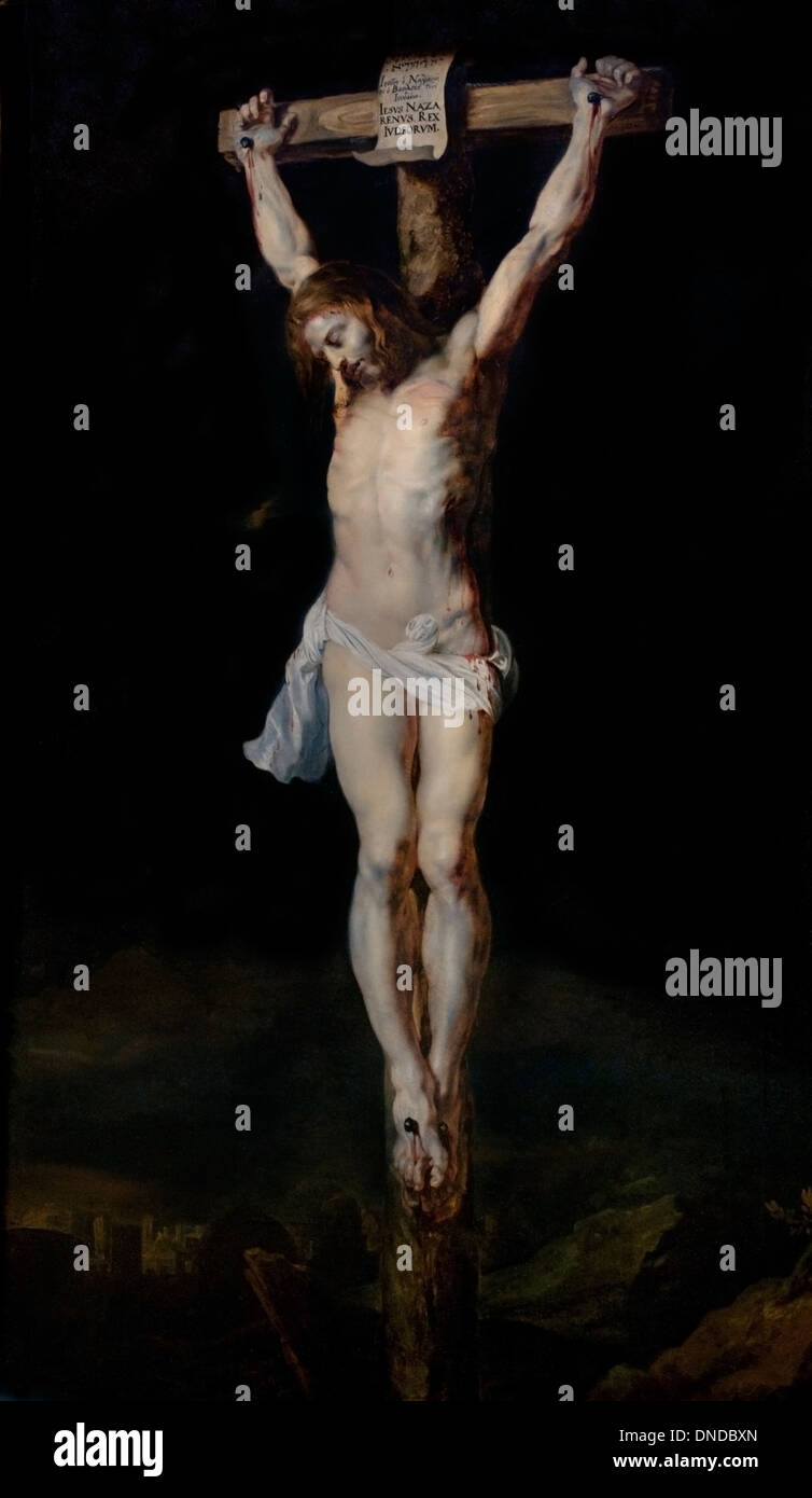 Le Christ sur la croix de Peter Paul RUBENS (1577-1640) Belgique belge flamande Banque D'Images