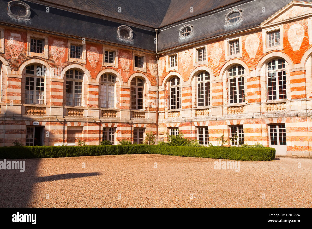 Le château de Saint Fargeau en Bourgogne, France. Banque D'Images