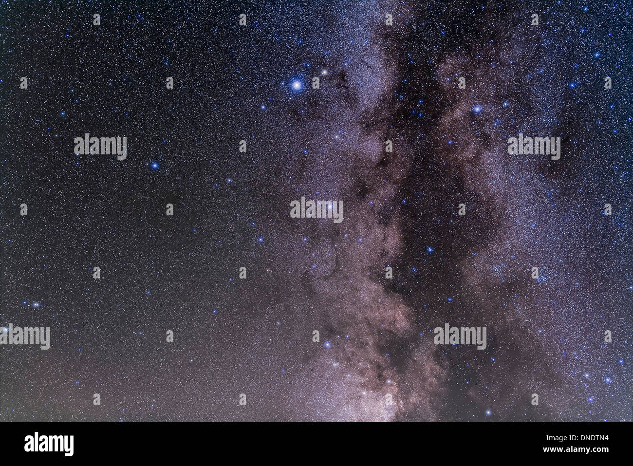 Constellation Aquila et le Serpens-Ophiuchus cluster double. Banque D'Images