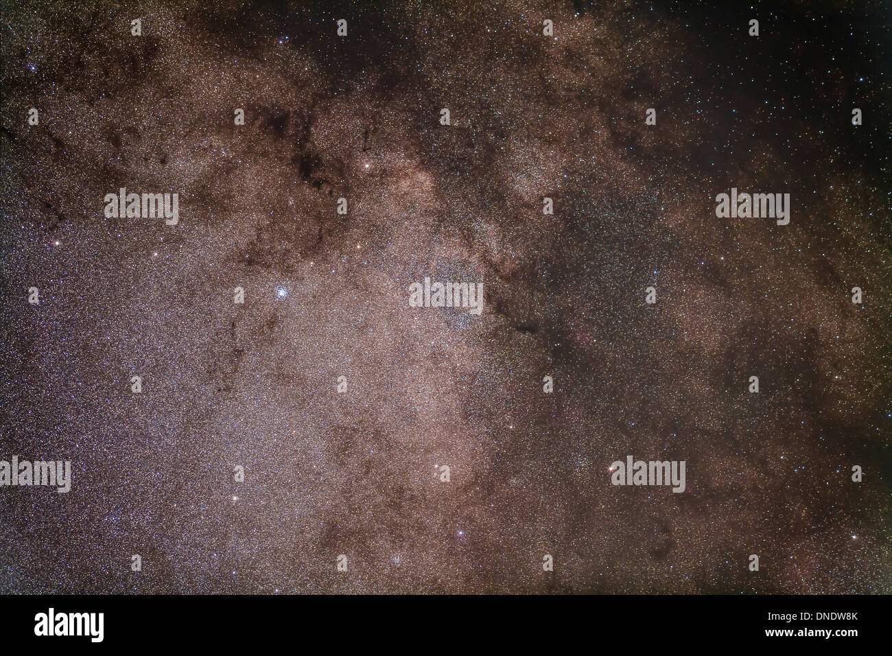 Le Scutum star nuage dans le nord de l'été, Voie Lactée. Banque D'Images