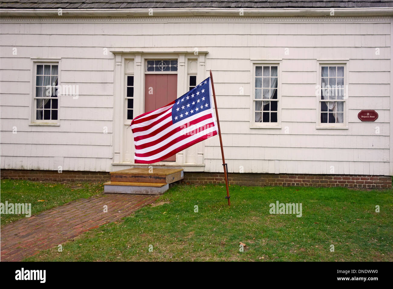 Old Bethpage Village restauration sur Long Island NY Banque D'Images Old Bethpage Village restauration sur Long Island NY Banque D'Images