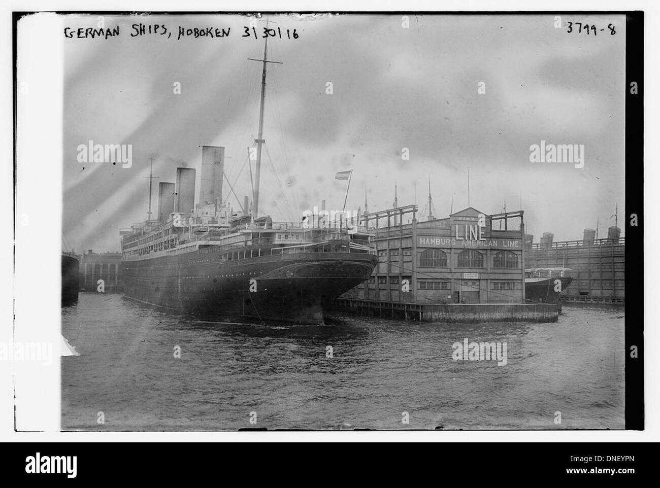 Navires allemands, Hoboken, 3/30/16 (LOC) Banque D'Images