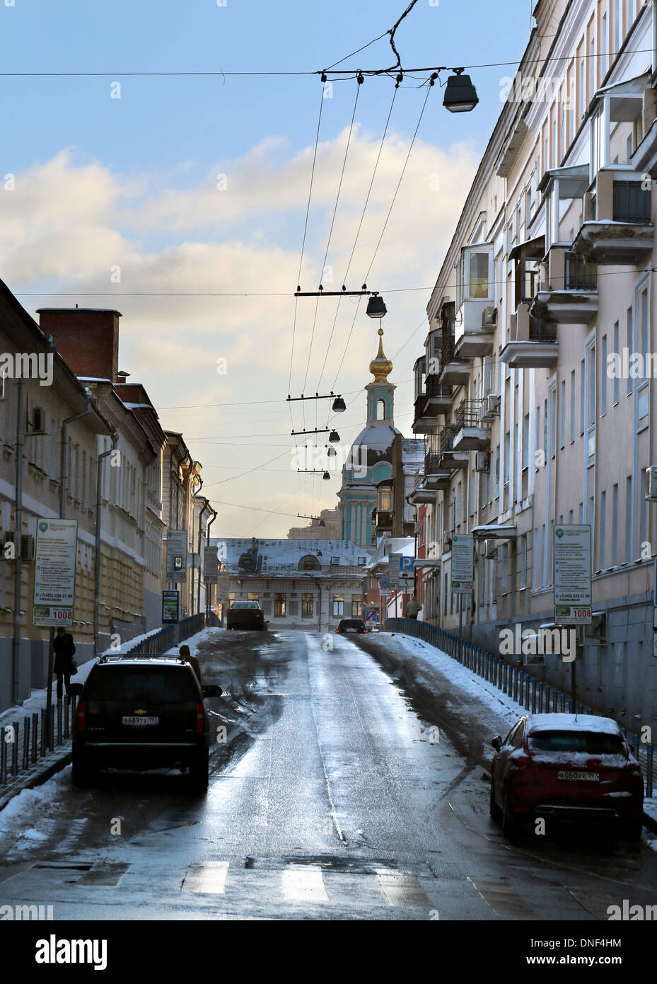 Old street à Moscou Banque D'Images