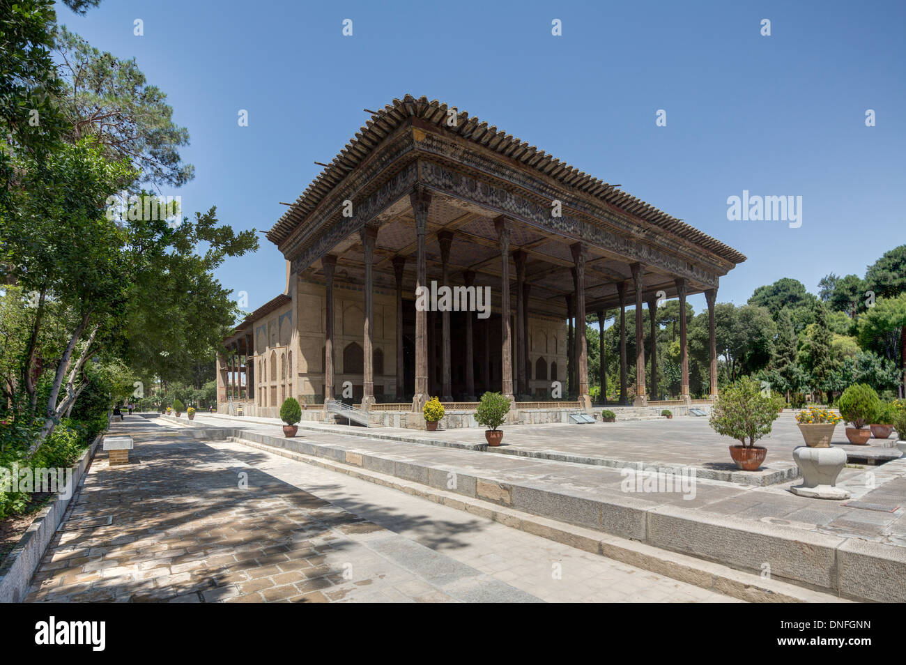 Chehel Sutun Palace, Isfahan, Iran Banque D'Images