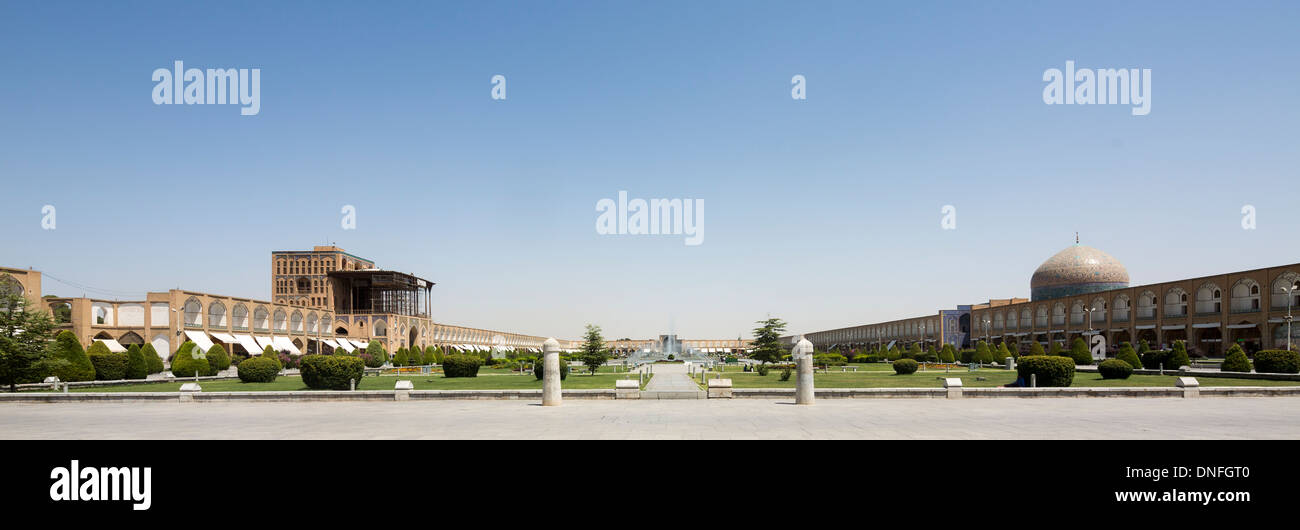 Panorama de l'Maydan Shah-i, Isfahan, Iran Banque D'Images