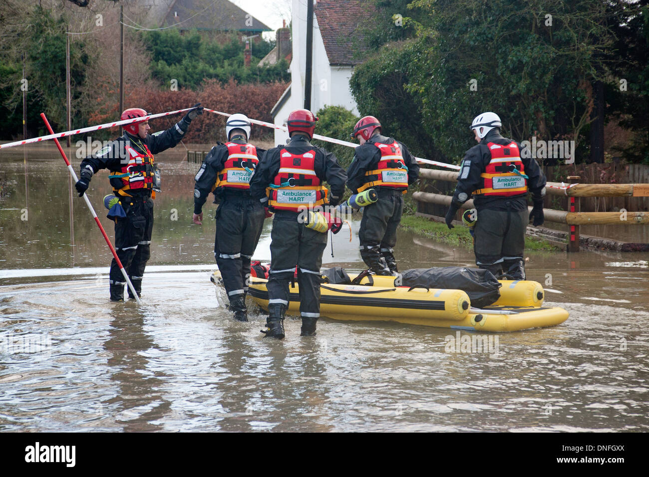 Rivière Medway Inondations Hampstead Lane Yalding Angleterre Kent UK Europe Banque D'Images