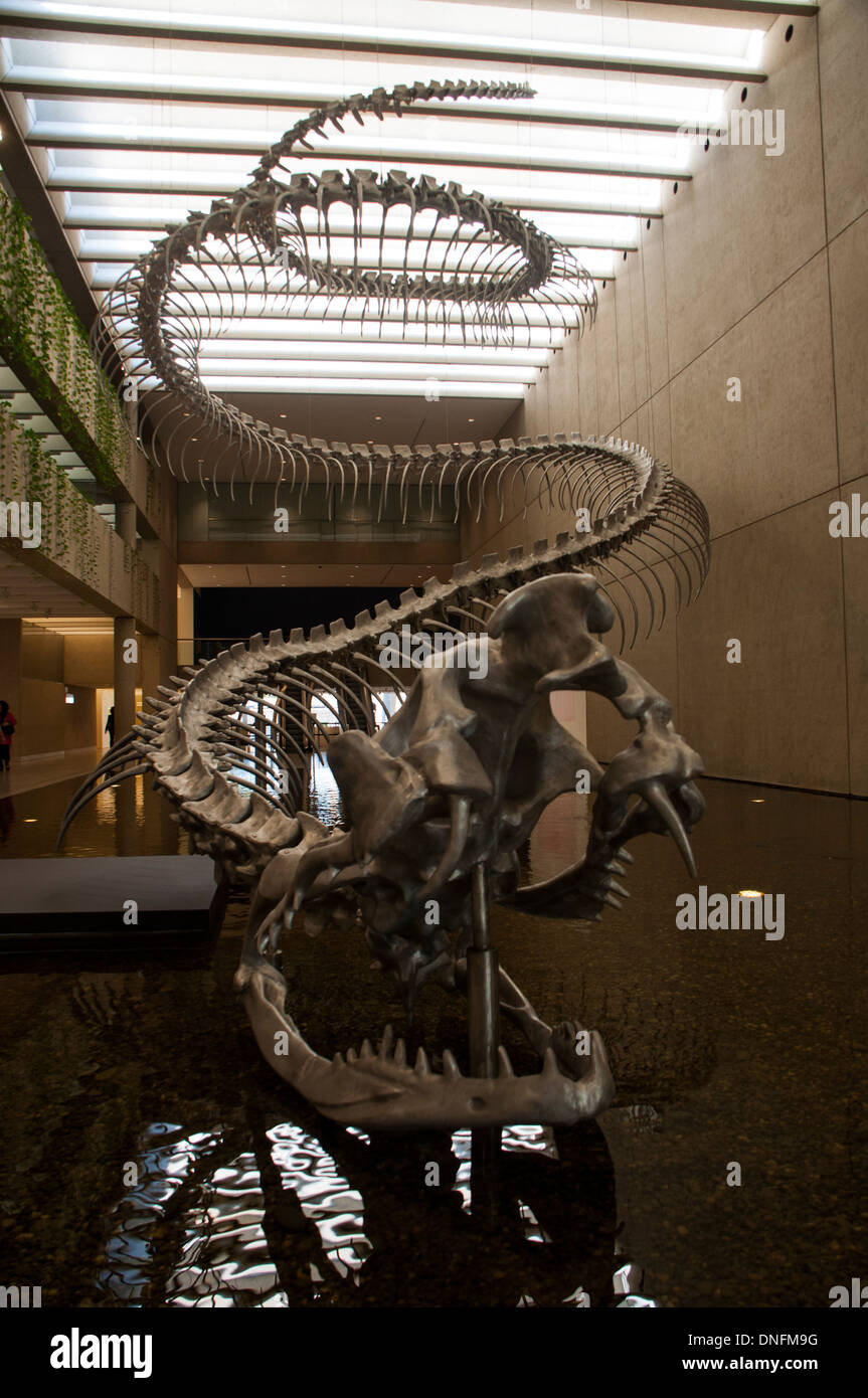 Sculpture dinosaure galerie Brisbane Banque D'Images