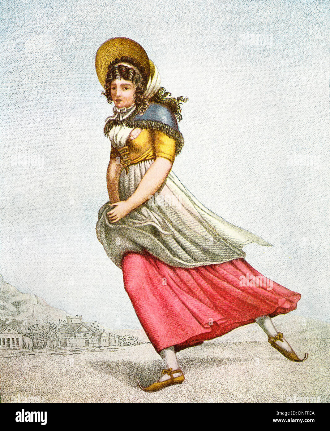 La mode allemande autour de 1810. Banque D'Images