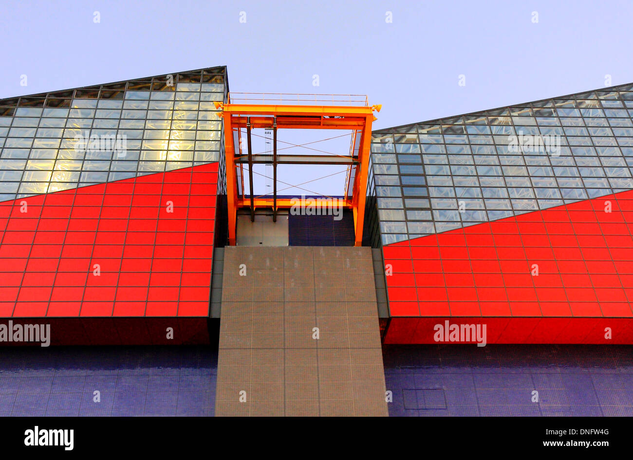 La construction du port d'Osaka en coloriste Banque D'Images