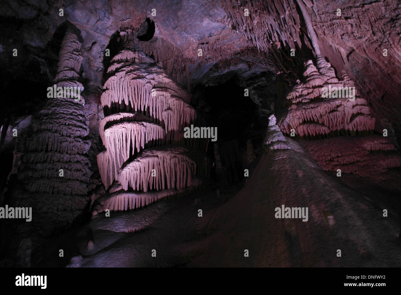 Whitehall, Montana, USA. 29 Juin, 2013. Le Lewis and Clark Caverns State Park à Whitehall, Montana, est l'une des plus grandes cavernes de calcaire dans le nord-ouest avec stalactites, stalagmites, colonnes, et helictites. Le président Roosevelt a fait un Monument National et les nomma les cavernes de Lewis et Clark. Il est devenu plus tard le premier Montana State Park. © Marcus Donner/ZUMA/ZUMAPRESS.com/Alamy fil Live News Banque D'Images