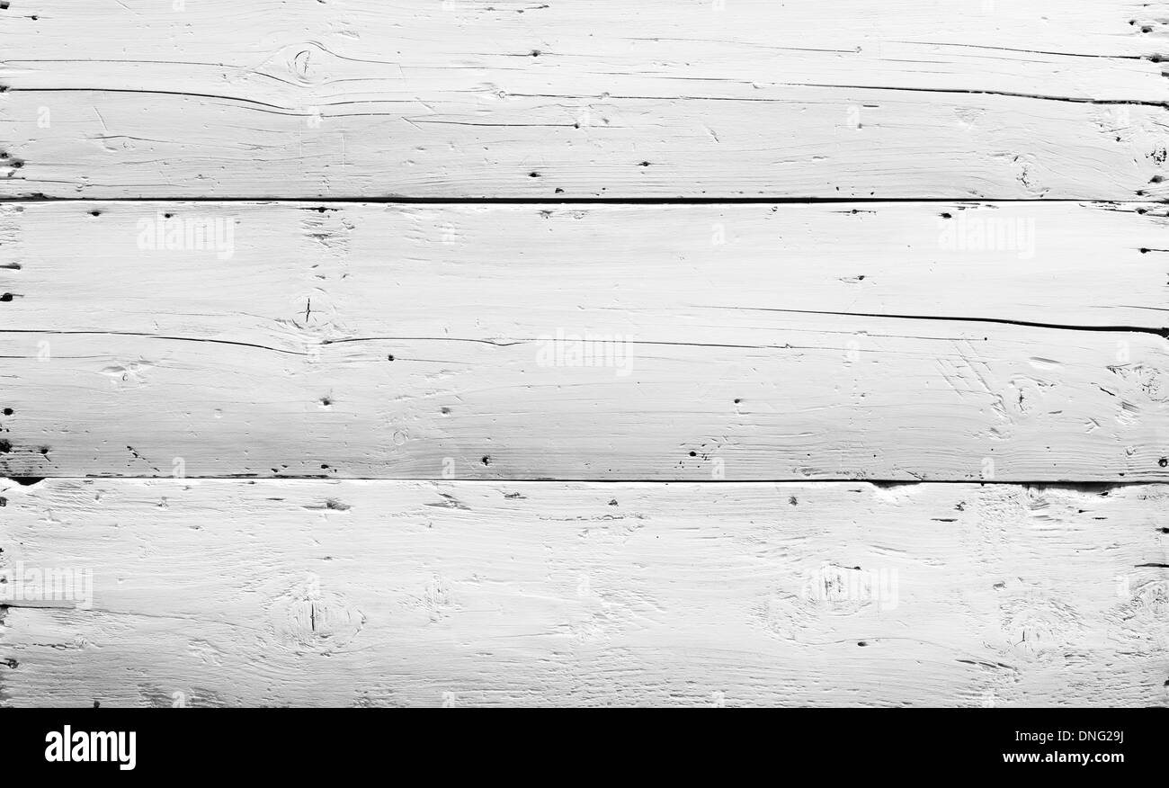 La texture en bois peint en blanc, fond en bois Banque D'Images