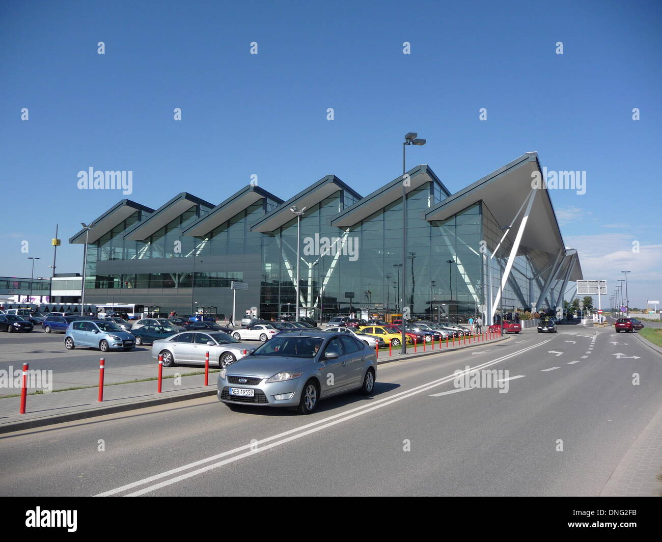 Gdansk, Pologne. Août 17, 2013. Hall de départ de l'aéroport Lech Walesa de Gdansk, en Pologne, le 17 août 2013. Photo : Beate Schleep/dpa/Alamy Live News Banque D'Images