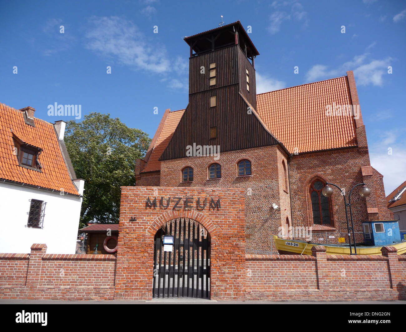 Musée à l'hôtel village de pêche à penisula Hôtel en Pologne, 15 août 2013. Photo : Beate Schleep/dpa Banque D'Images