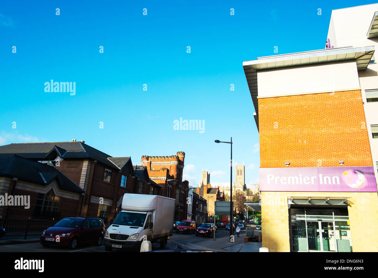 Premier Inn Lindum Hill Lincoln City, Lincolnshire, Angleterre, Royaume-Uni Banque D'Images