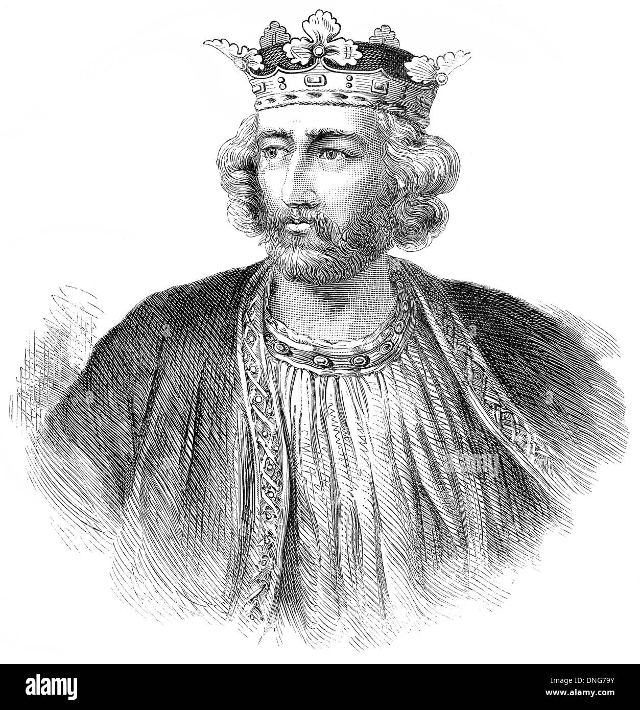 Je Edward ou Edward Longshanks et le marteau de l'Ecossais, 1239 - 1307, roi d'Angleterre de 1272 à 1307, Eduard I., , 1239 - 1 Banque D'Images