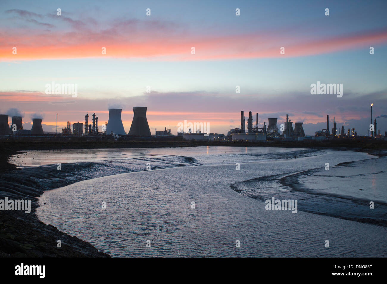 L'usine pétrochimique de Grangemouth et accueil à l'Ecosse de l'industrie de la raffinerie de pétrole appartenant à Ineos, Royaume-Uni. Banque D'Images