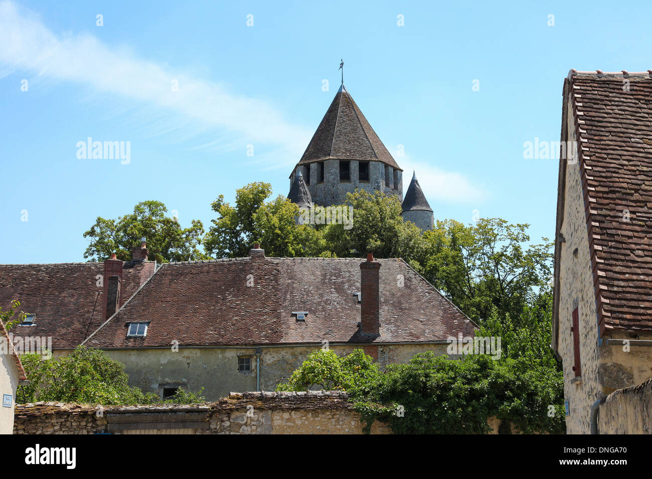 France, Ile-de-France, Seine et Marne, la tour César, dans la ville de Provins. Banque D'Images