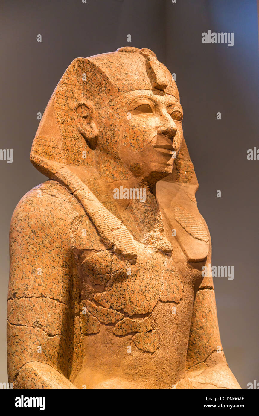 Statue Pharaon Alte aus dem alten Ägypten Banque D'Images