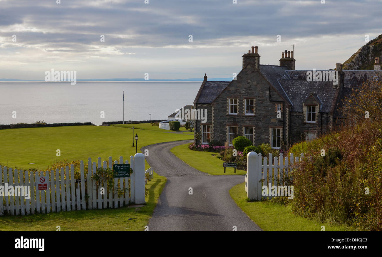 Knockinaam Lodge, hôtel de luxe et restaurant étoilé au guide Michelin, à Dumfries and Galloway, Scotland Banque D'Images