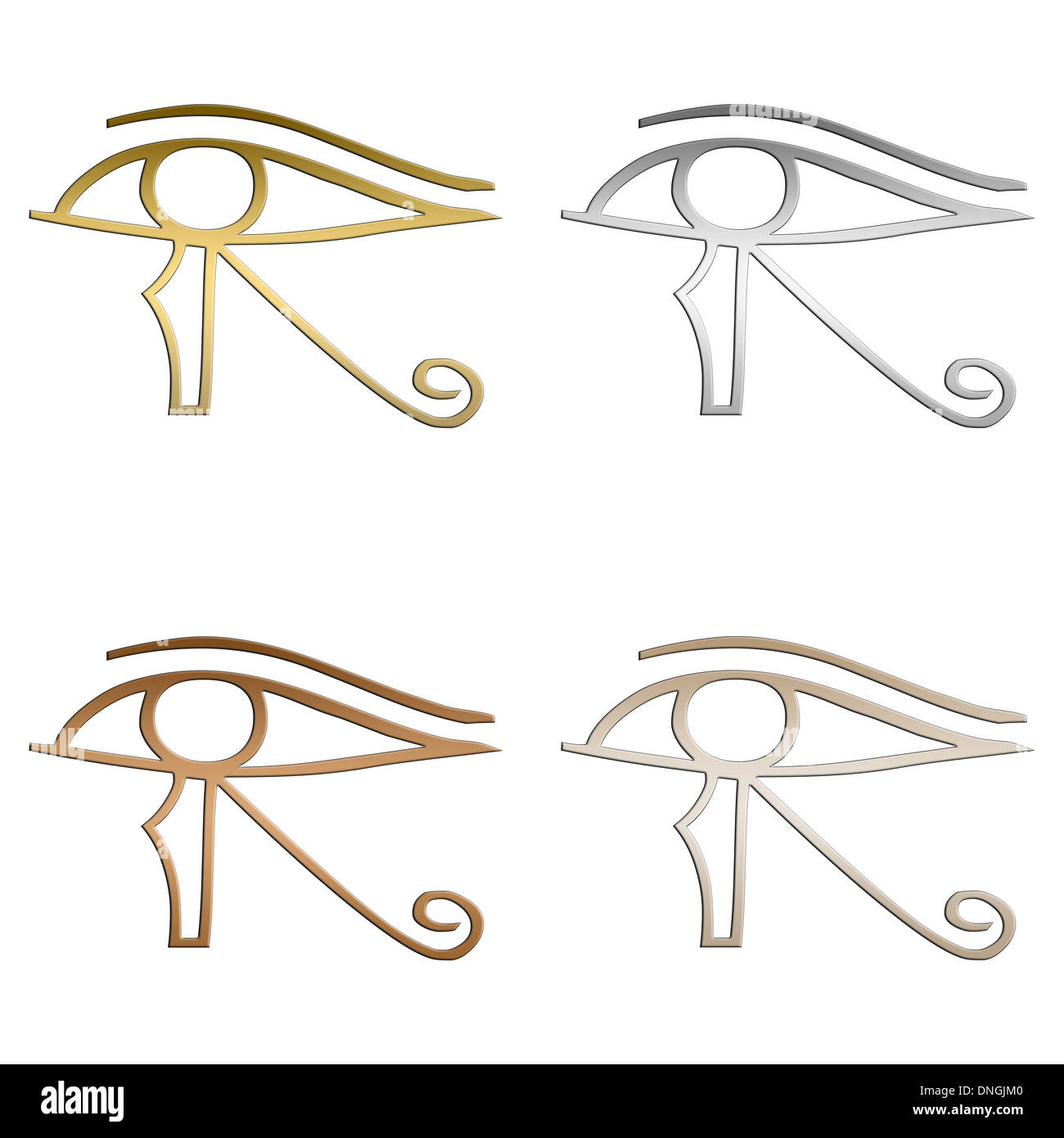 Oeil d'Horus symbole égyptien Banque D'Images