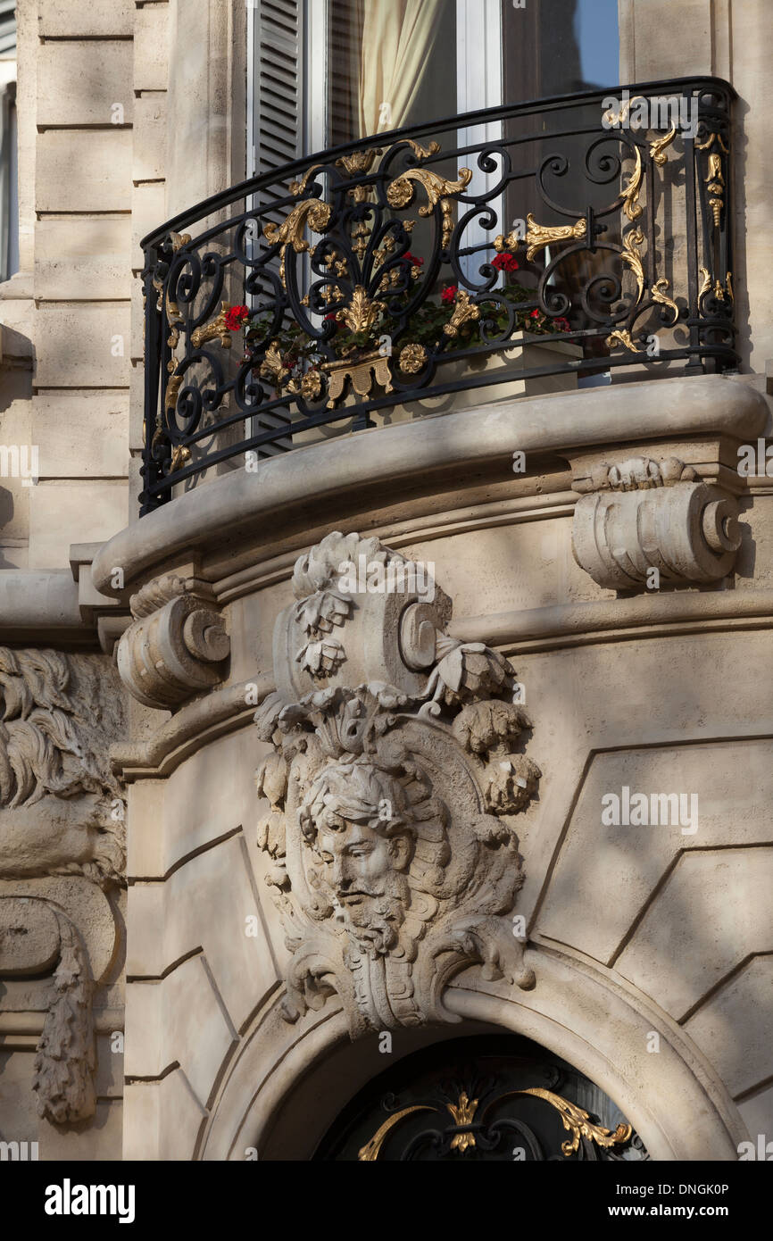 Hôtel Menier (19ème siècle) à 5, Avenue Van-Dyck (qui borde le parc Monceau), Paris, France Banque D'Images