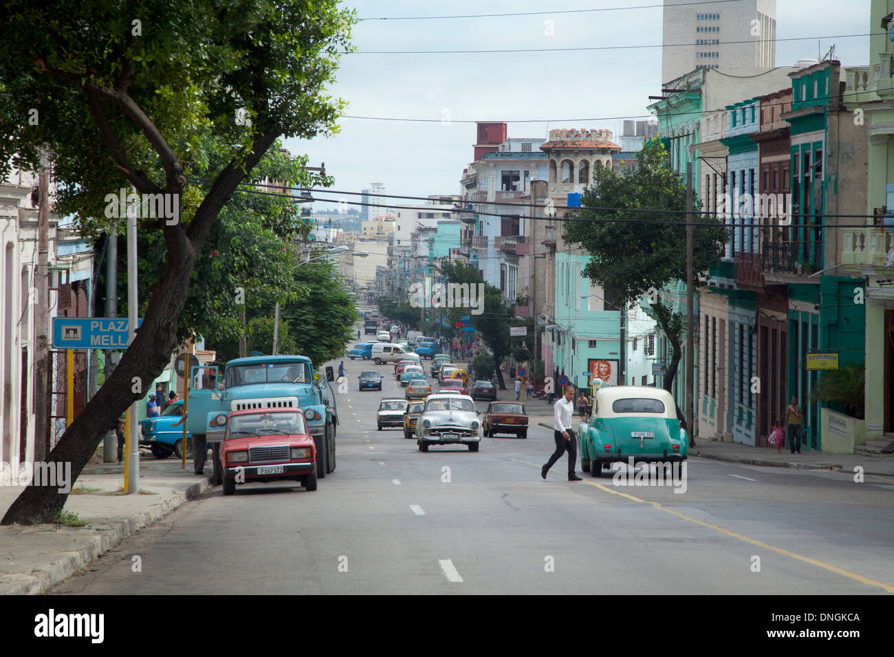 Rue de La Havane, Cuba Banque D'Images