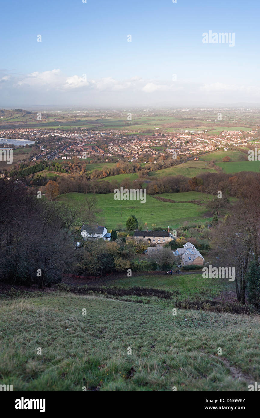 Avis de Coopers Hill cheese rolling hill Banque D'Images