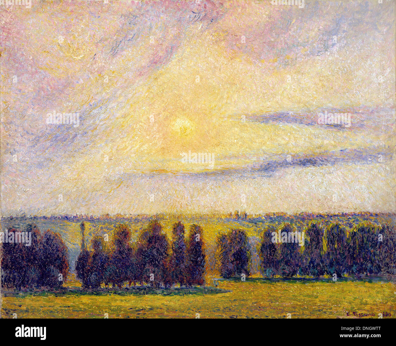 Camille Pissarro, Psychè 1890 Huile sur toile. Musée d'Israël, Jérusalem. Banque D'Images