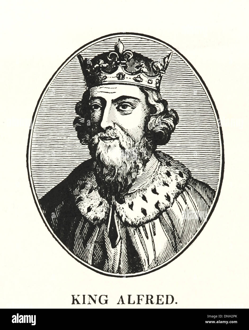 Alfred le Grand, roi du Wessex de 871 à 899 Banque D'Images