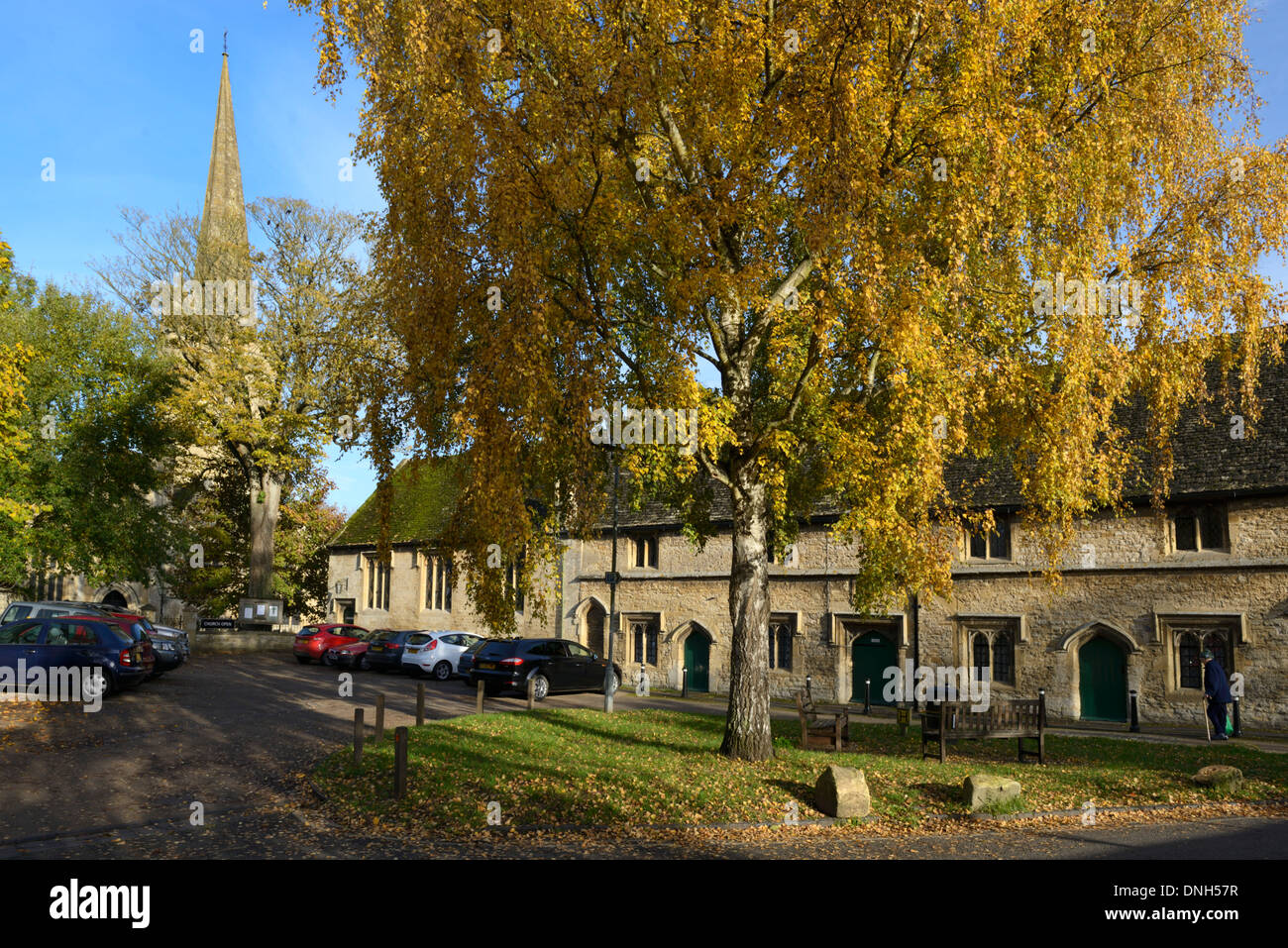 Hospices, Church Lane, Cotswolds, Burford, Oxfordshire, Angleterre, Unite Banque D'Images