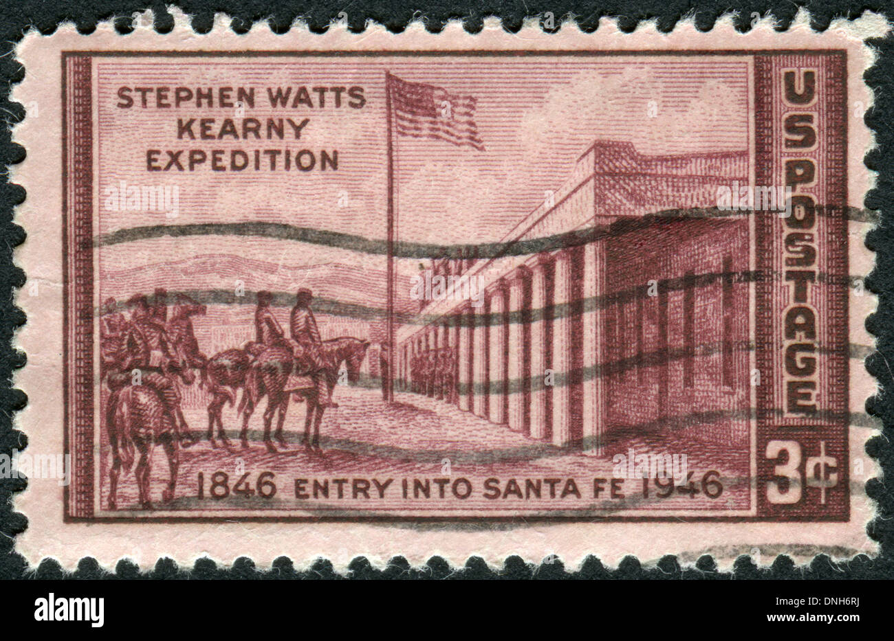 Timbre-poste imprimé aux Etats-Unis, dédié au centenaire de l'entrée du