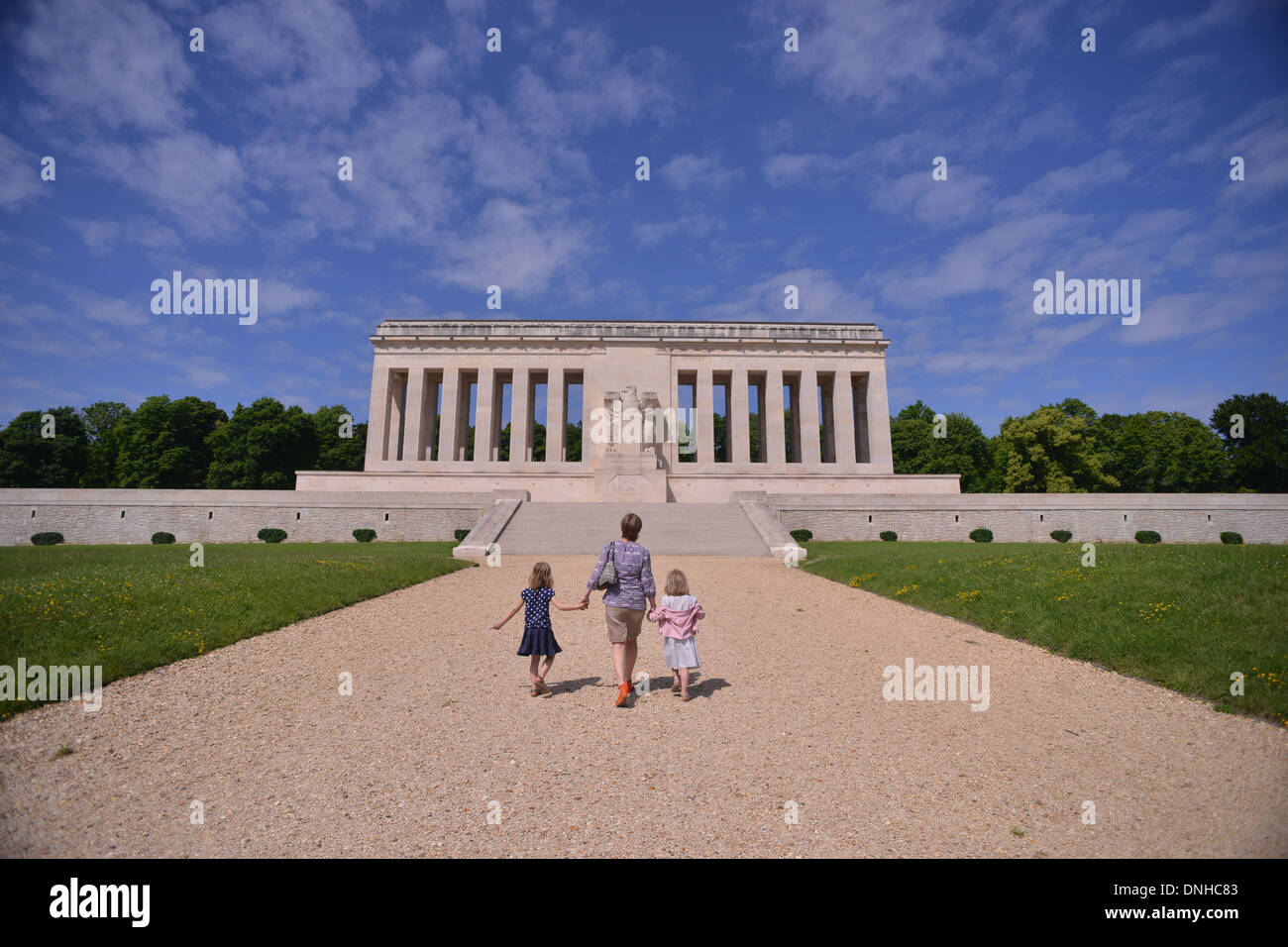 AMERICAN WWI MONUMENT EN SOUVENIR DE L'offensive le 18 juillet 1918, AU COURS DE LA DEUXIÈME BATAILLE DE LA MARNE LORS DE LA PREMIÈRE GUERRE MONDIALE, Aisne (02), Picardie, France Banque D'Images