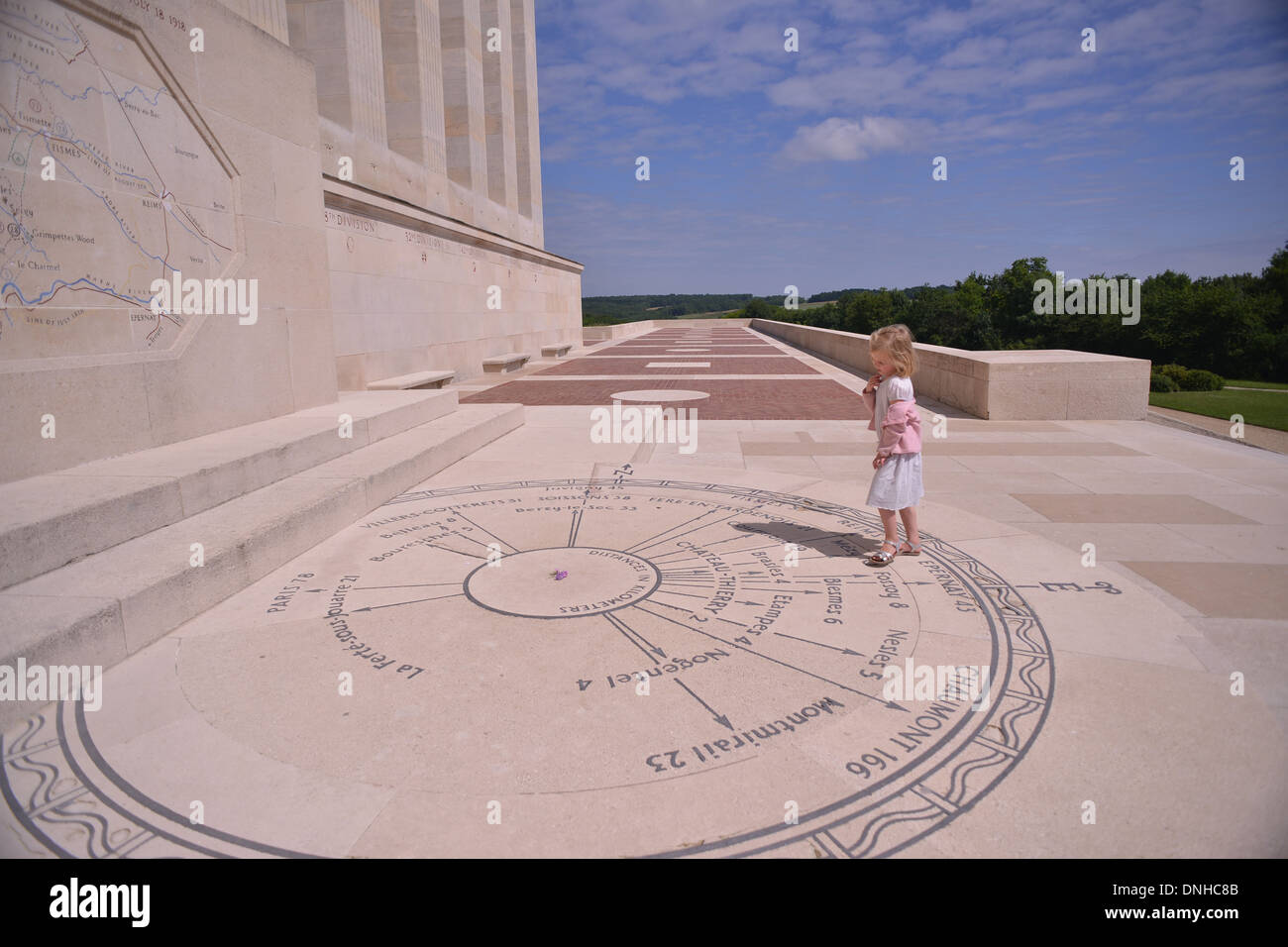 AMERICAN WWI MONUMENT EN SOUVENIR DE L'offensive le 18 juillet 1918, AU COURS DE LA DEUXIÈME BATAILLE DE LA MARNE LORS DE LA PREMIÈRE GUERRE MONDIALE, Aisne (02), Picardie, France Banque D'Images