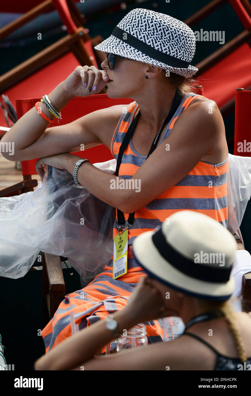 Auckland, Nouvelle-Zélande. Dec 30, 2013. Fans le jour 1 de l'ASB Classic Women's International. ASB Tennis Centre, Auckland, Nouvelle-Zélande. Credit : Action Plus Sport/Alamy Live News Banque D'Images