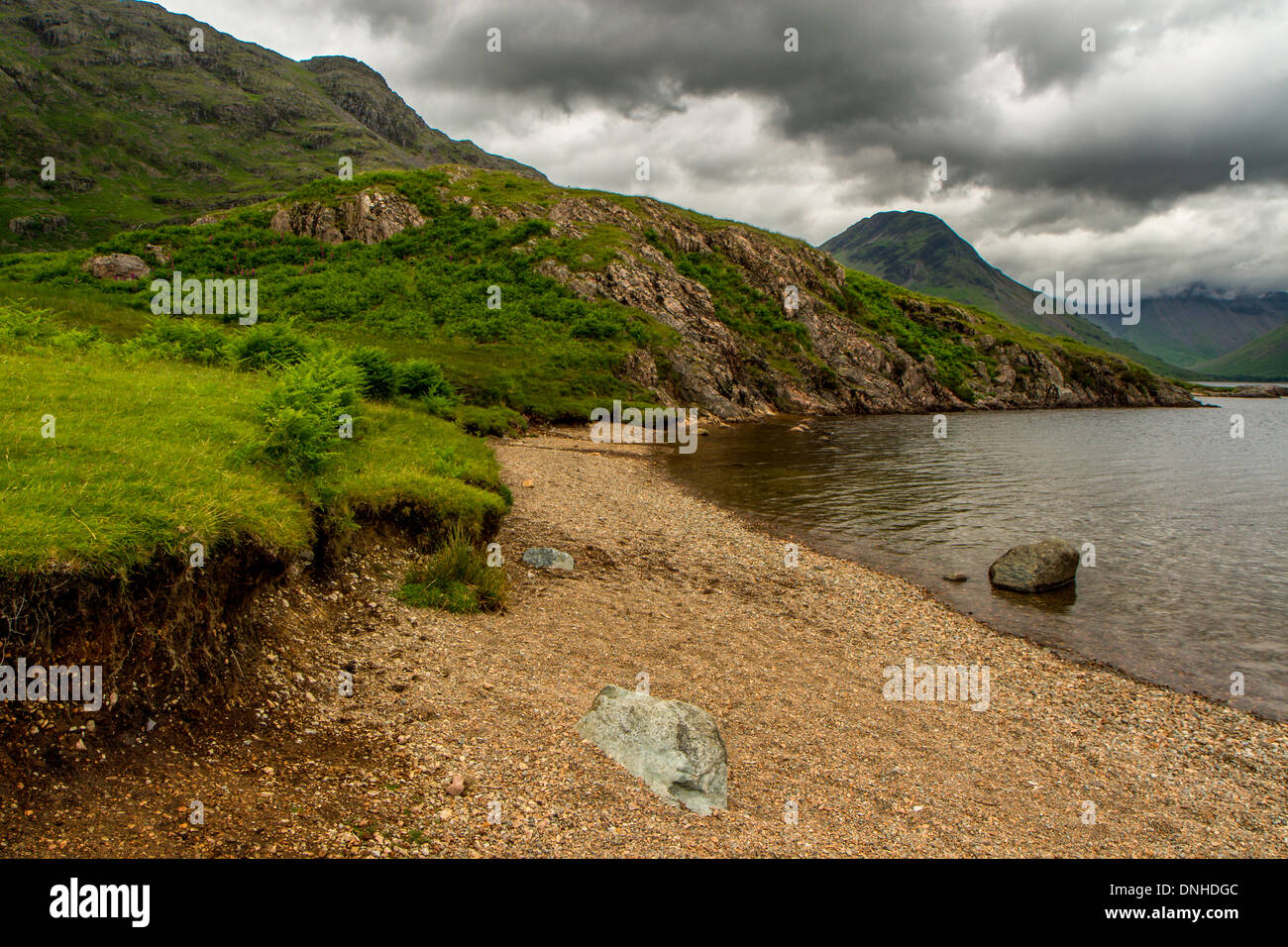 L'eau étais ou Wastwater, le lac le plus profond en Angleterre Banque D'Images