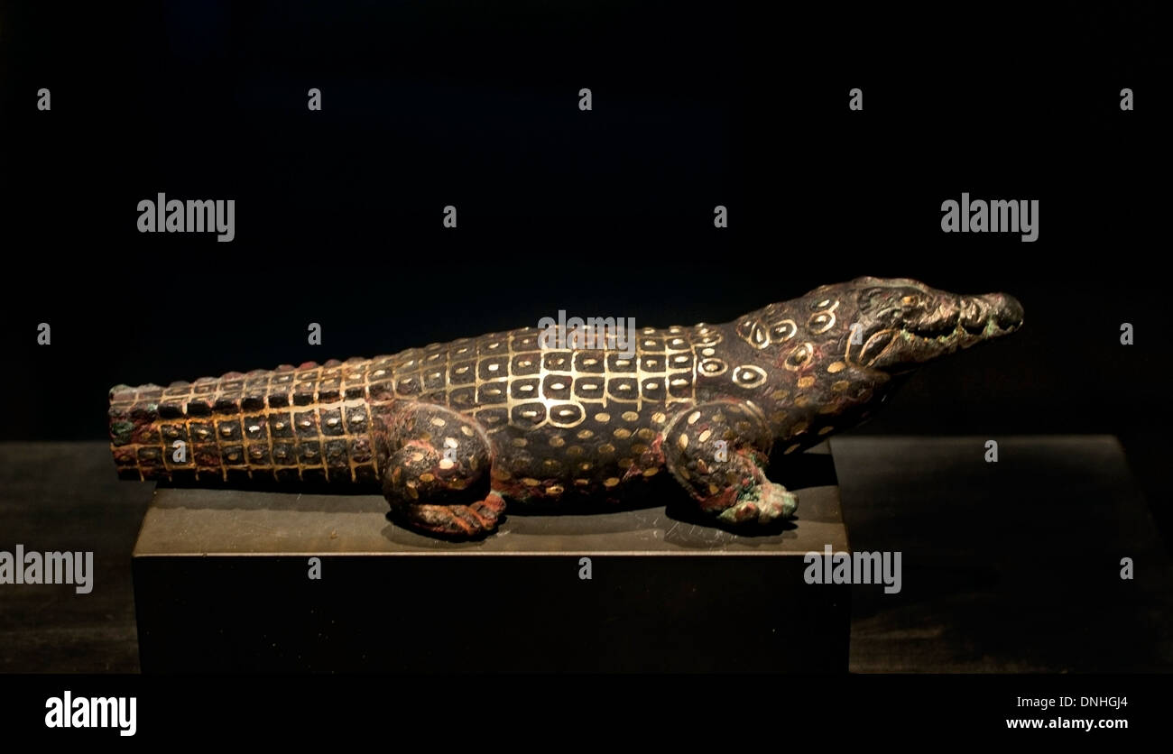 Statue d'une divinité crocodile 12 BC 1800 dynastie égyptienne Egypte Banque D'Images