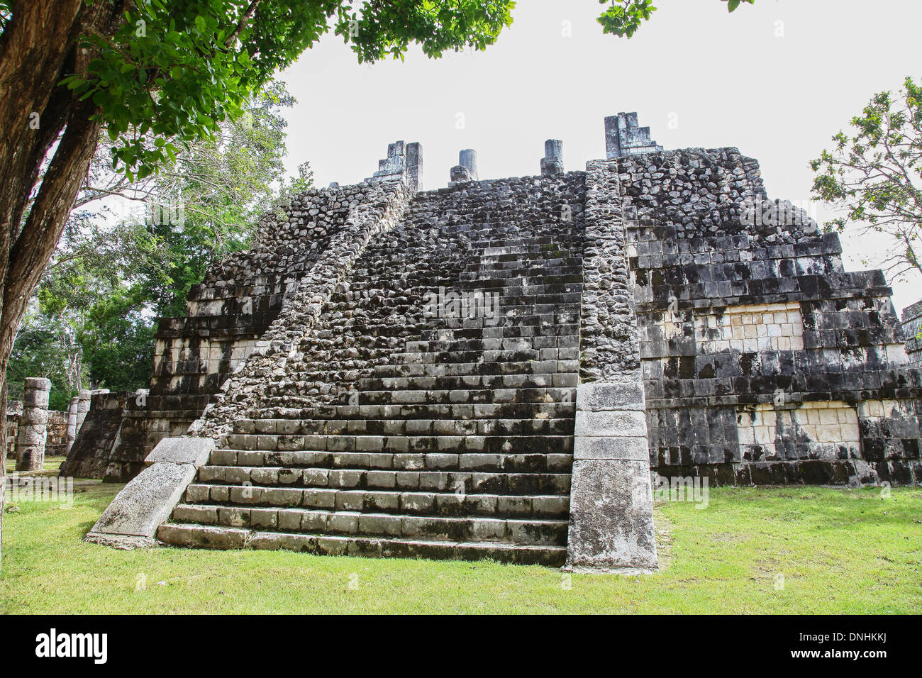 Chichen Itza ruines Mayas sur la péninsule du Yucatan Mexique Amérique du Nord Banque D'Images
