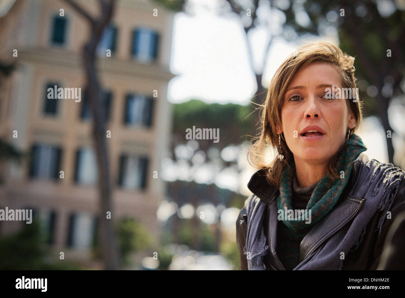 Ilaria Cucchi, soeur de Stefano, qui est mort le 22 octobre 2009, s la suite de coups reçus pendant qu'il était en prison. Banque D'Images